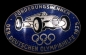 Preview: Olympiahilfe 1935 Motorsport-Ansteckplakette "Förderung  der deutschen Olympiahilfe" (6700)